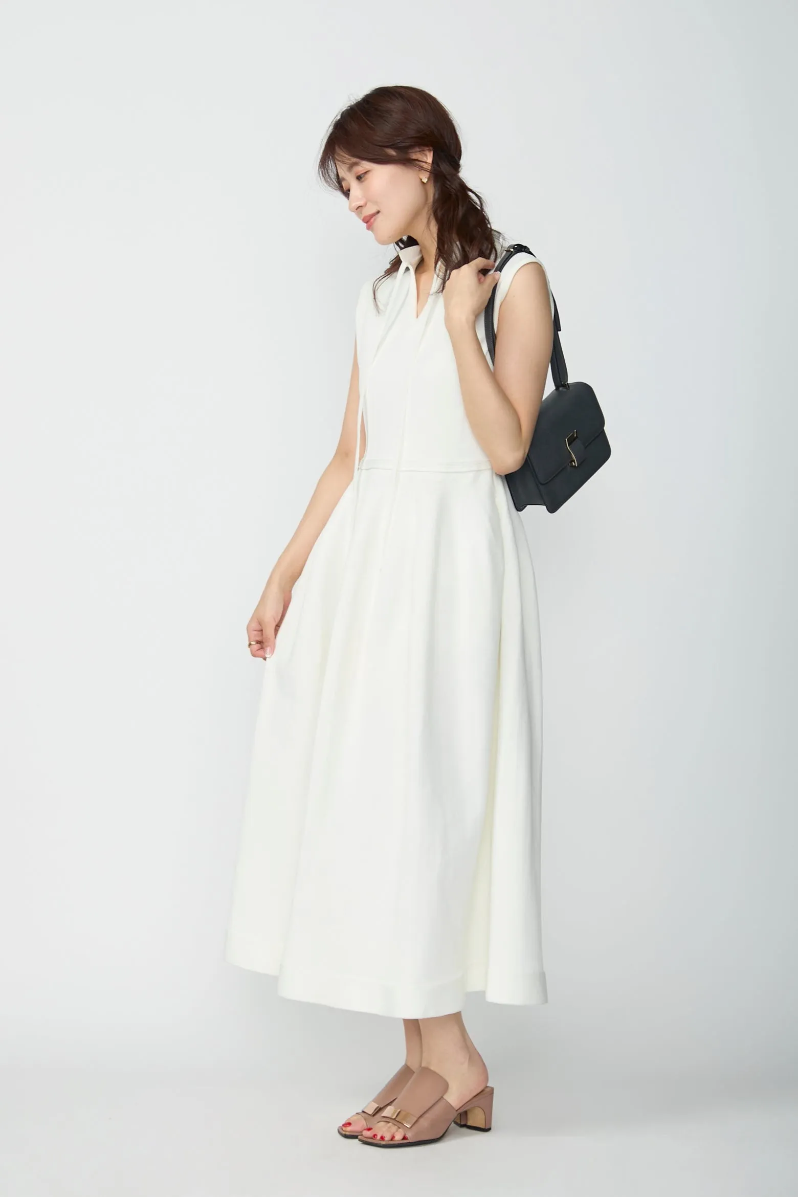 Milly knit dress (White)