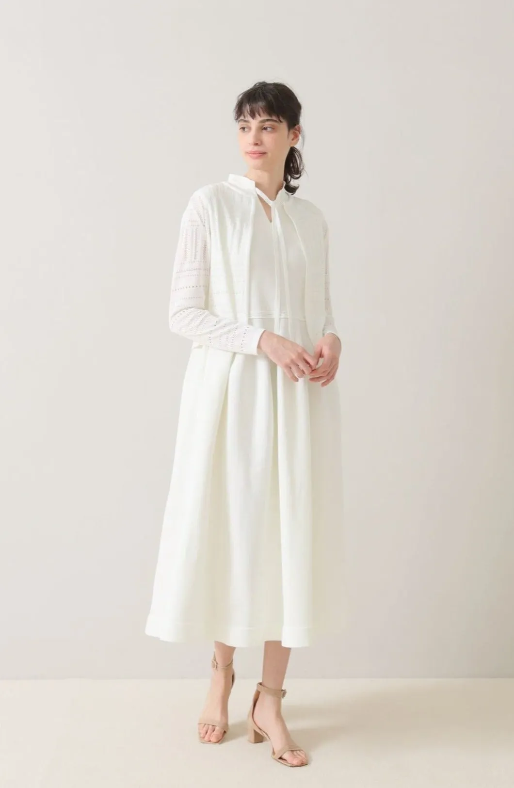 Milly knit dress (White)