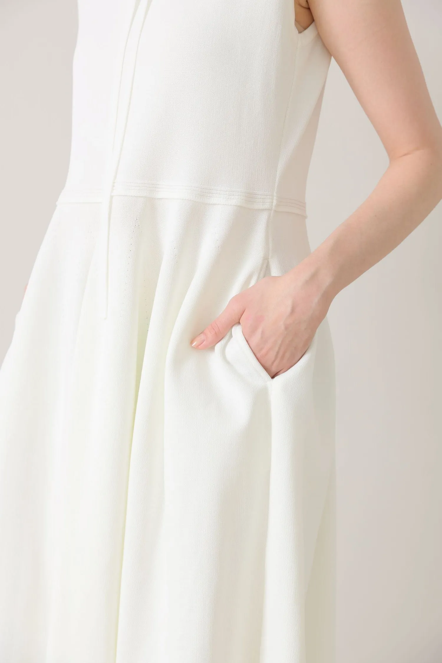 Milly knit dress (White)