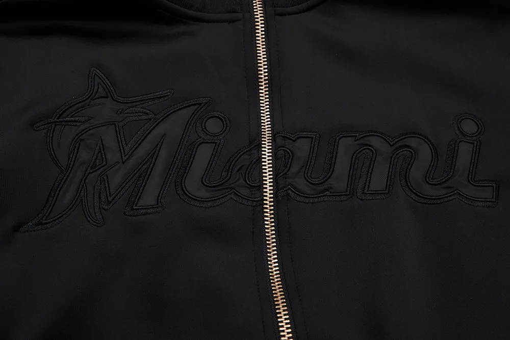 MLB MIAMI MARLINS CITY MEN'S TRACK JACKET (BLACK)