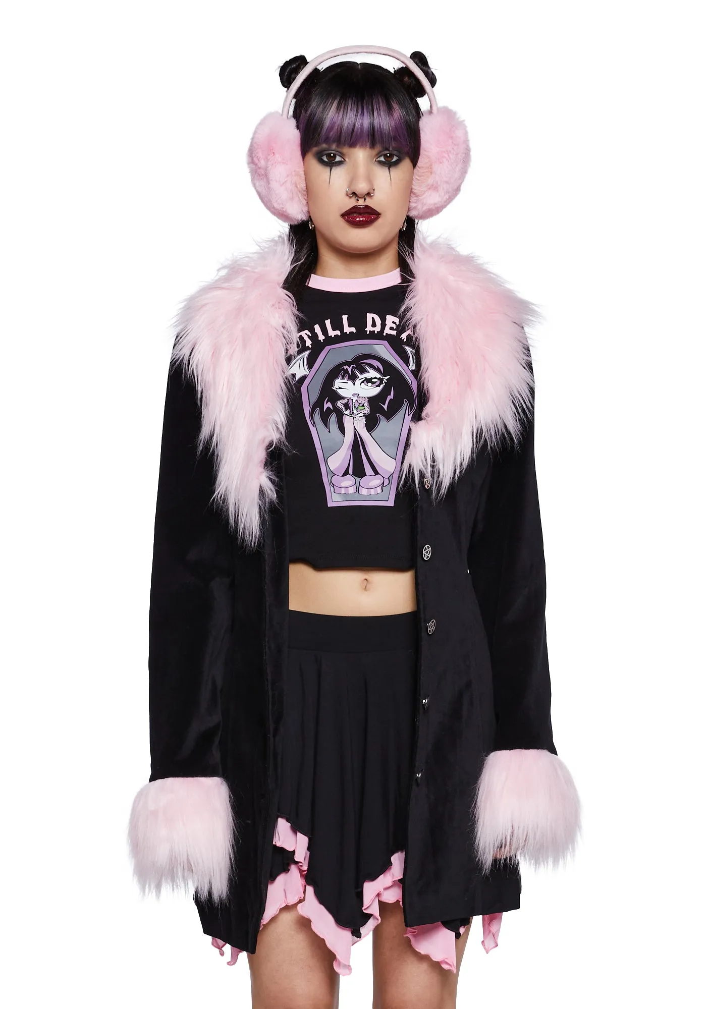 Morbid Beauty Velveteen Coat