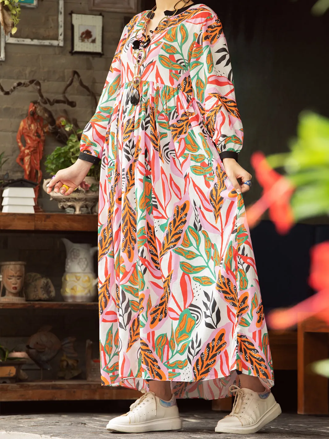 Multicolor Cambric Tunic - AL-LK-842