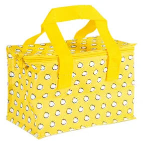 Mustard Polka Insulated Lunch Bag - By Nicholas Winter