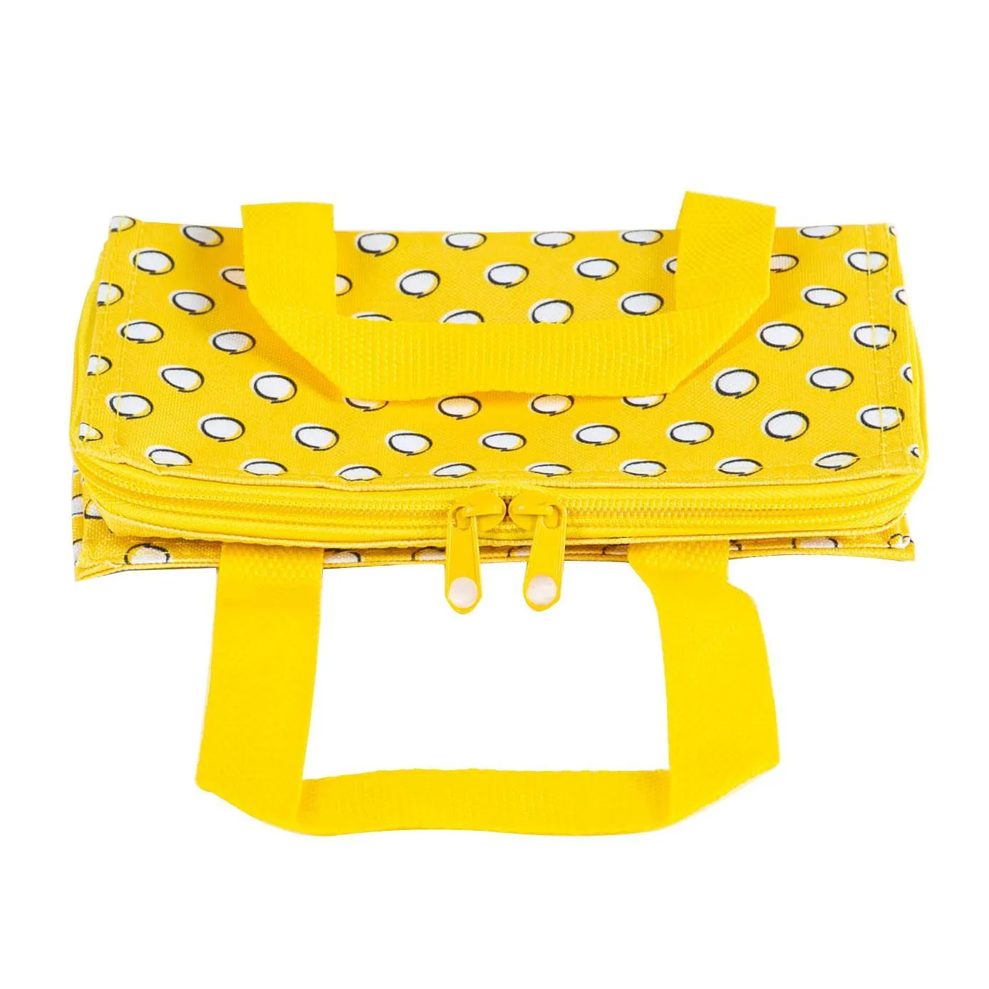 Mustard Polka Insulated Lunch Bag - By Nicholas Winter