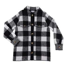 mySTYLE Women's Plaid Sweater Shacket