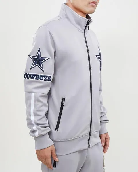 NFL DALLAS COWBOYS CLASSIC MEN'S TRACK JACKET (GRAY)