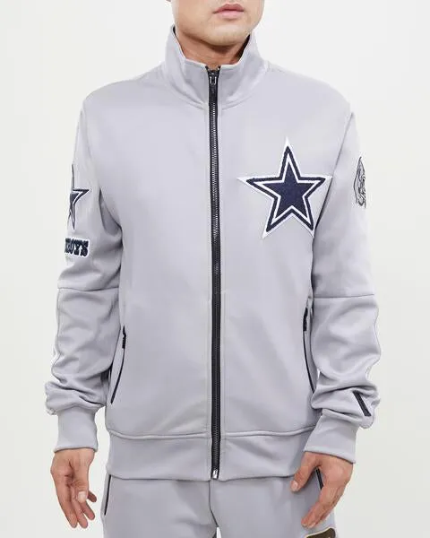 NFL DALLAS COWBOYS CLASSIC MEN'S TRACK JACKET (GRAY)