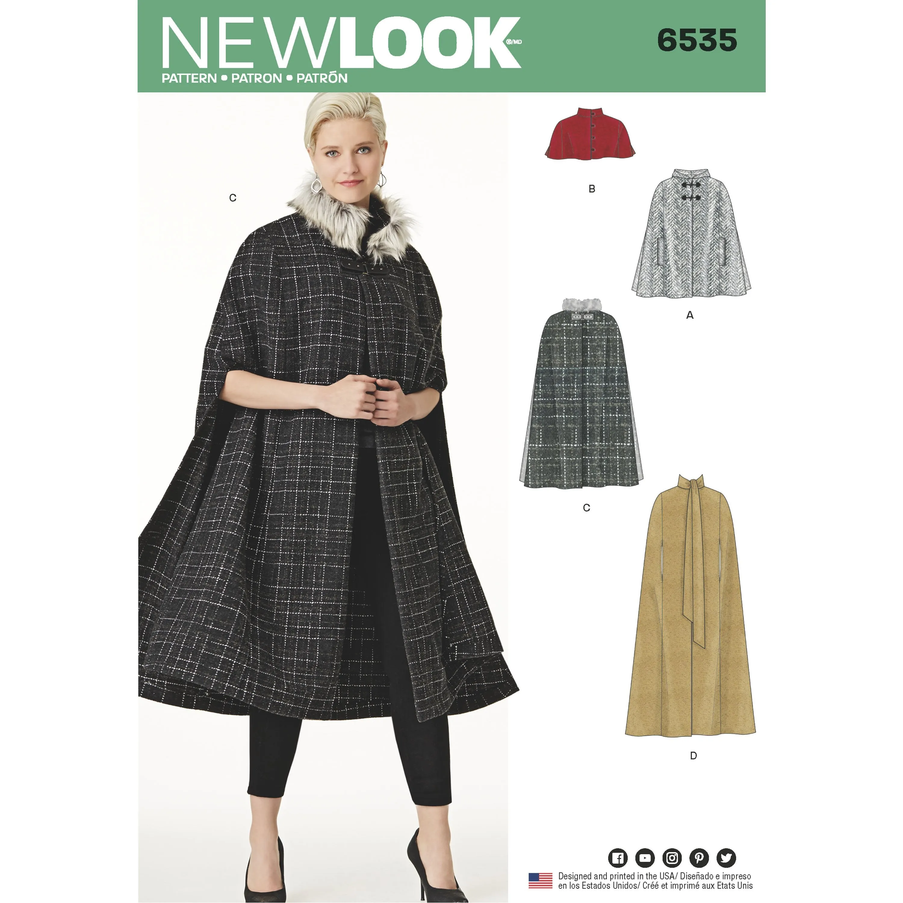 NL6535 Capes in Four Lengths