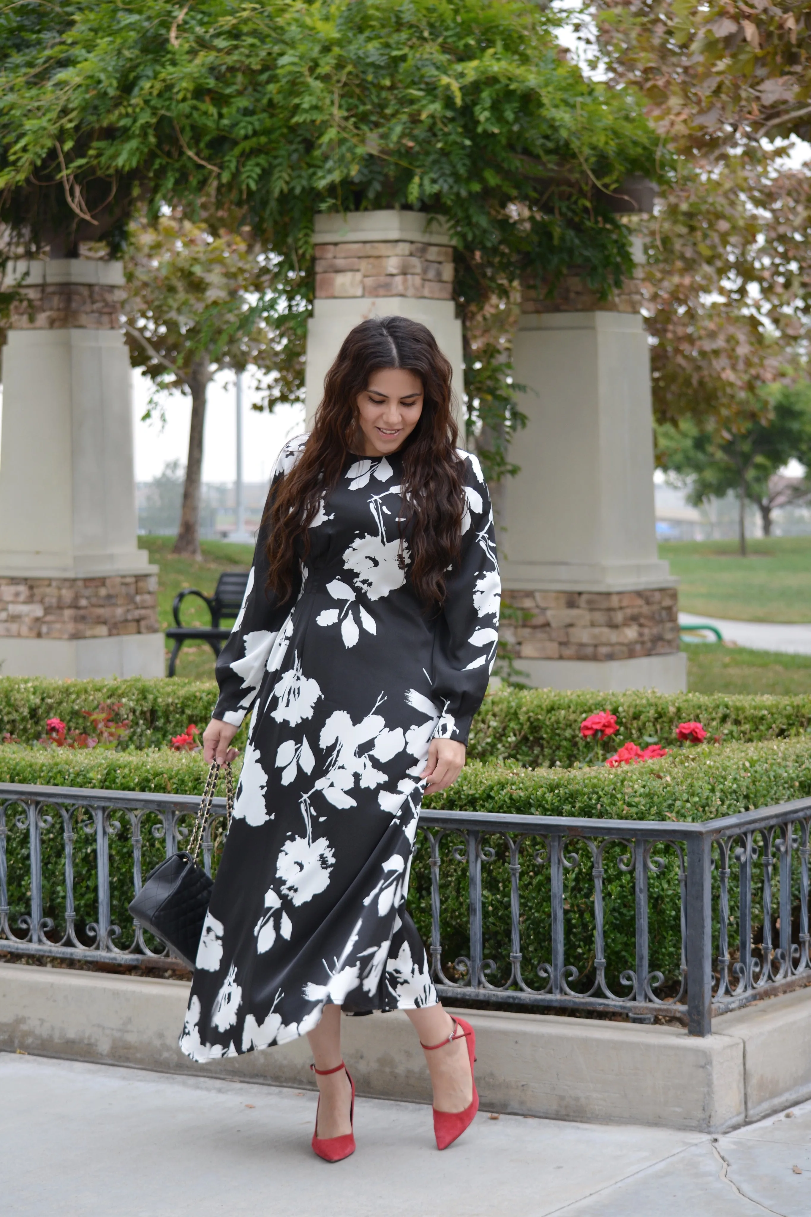 Nottingham Abstract Floral Maxi Dress