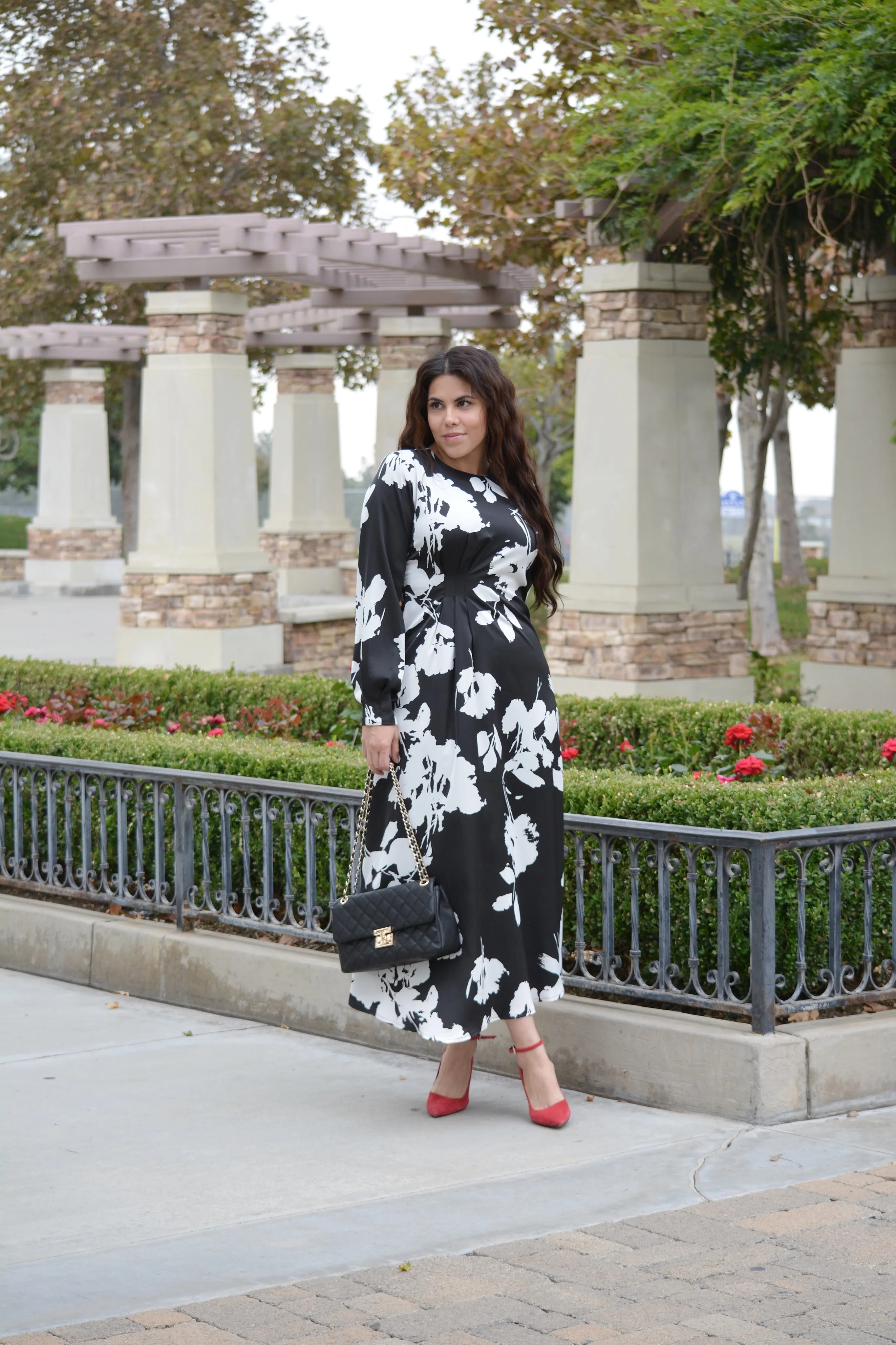 Nottingham Abstract Floral Maxi Dress