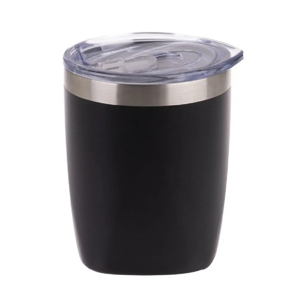 Oasis Double Wall Old Fashioned Tumbler 300ml - Matte Onyx