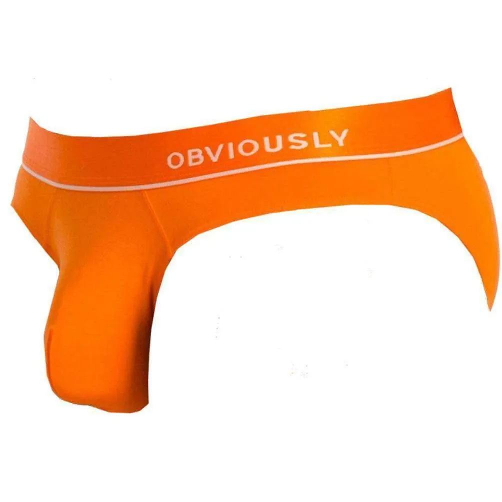 Obviously PrimeMan AnatoMAX Hipster Brief - Orange