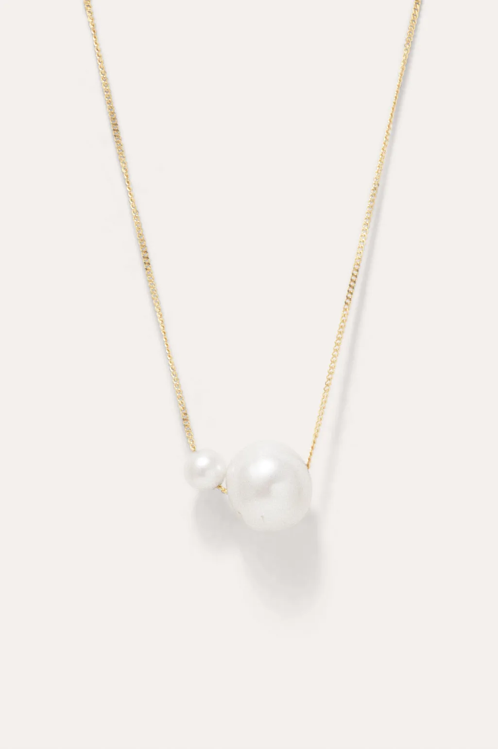 One [Blank] Can Change the World - Pearl and Gold Vermeil Pendant