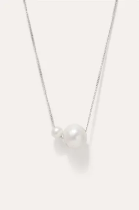 One [Blank] Can Change the World - Pearl and Platinum Plated Pendant