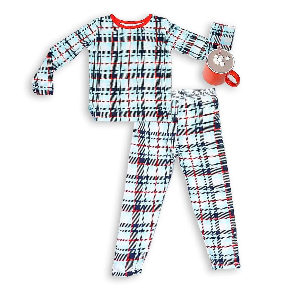 Original Holiday Plaid Bamboo Kids Pajamas