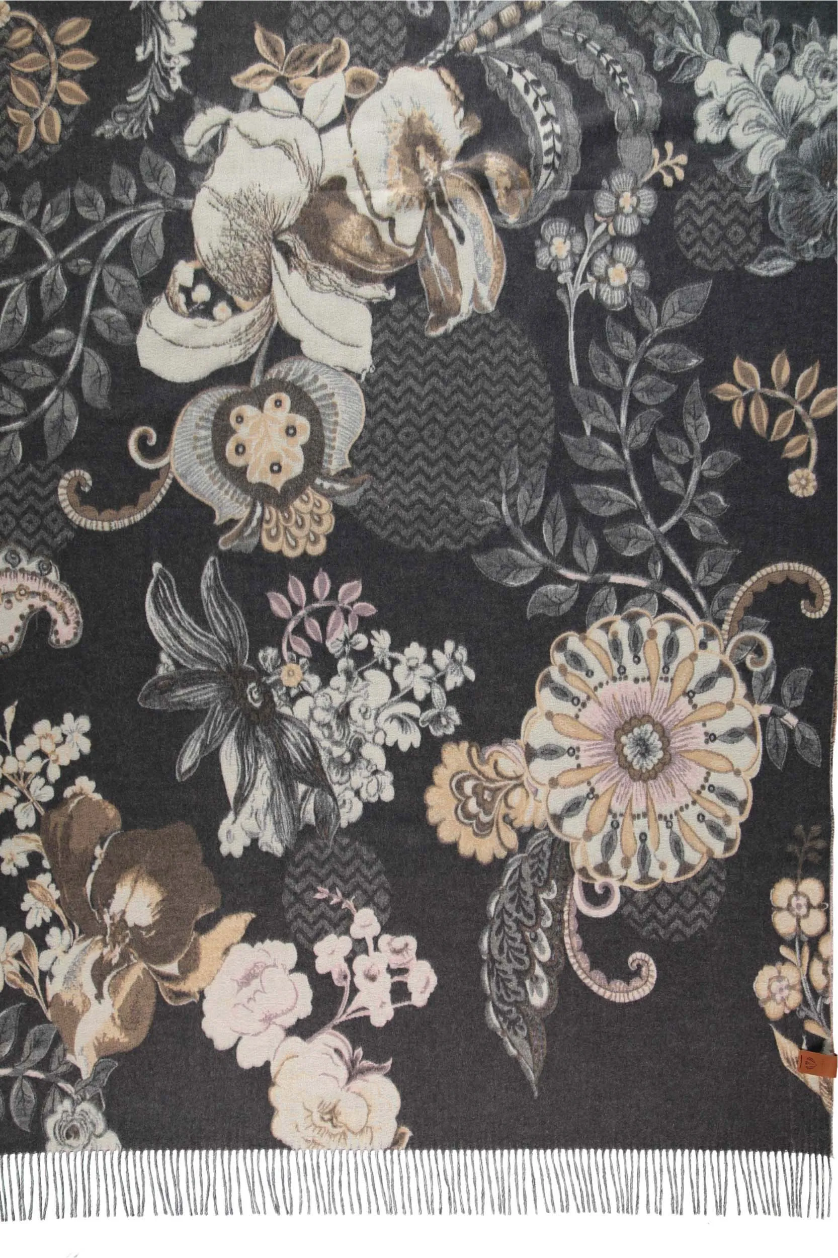 Ornamental Floral Recycled Polyester Throw