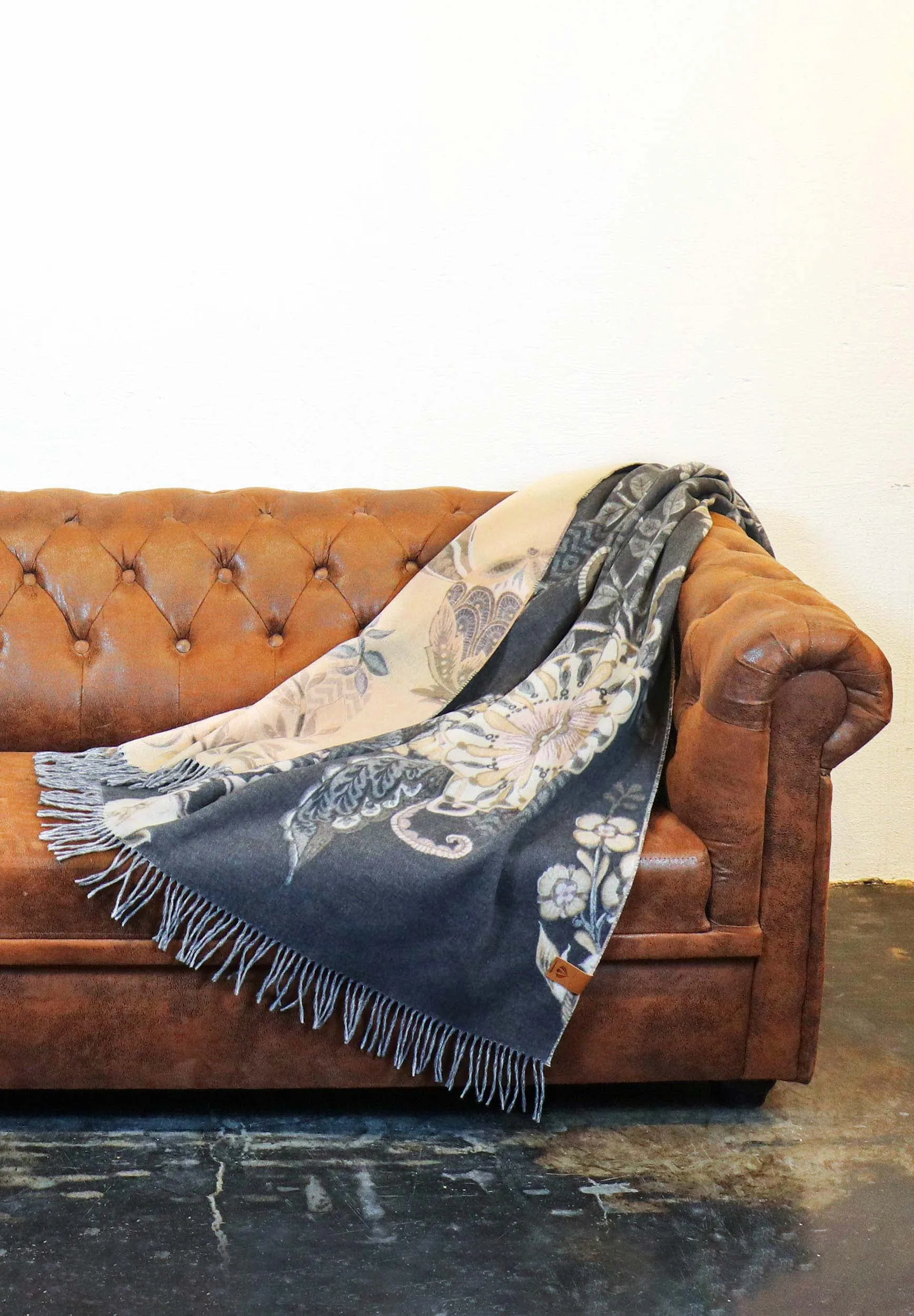 Ornamental Floral Recycled Polyester Throw