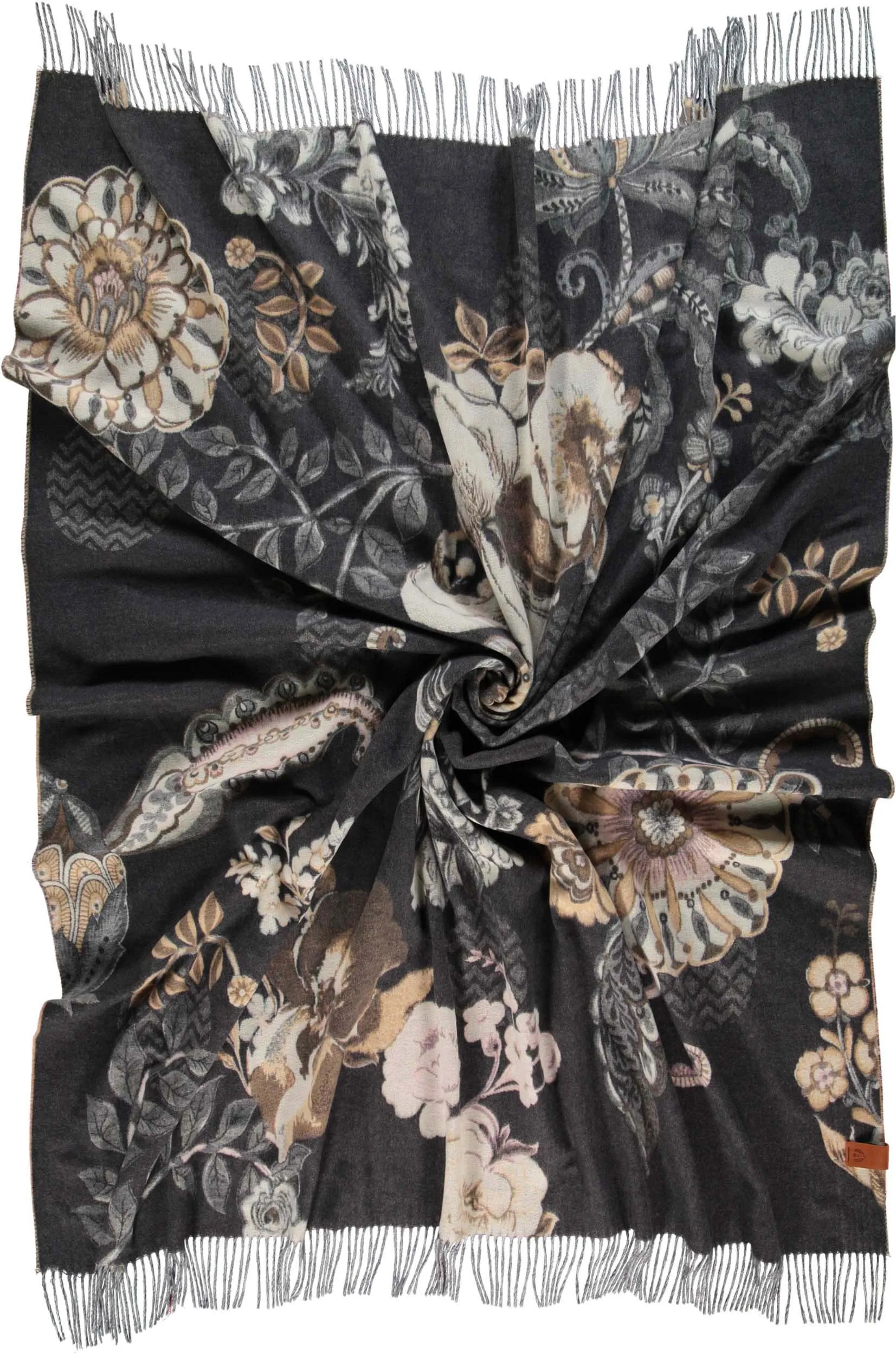 Ornamental Floral Recycled Polyester Throw