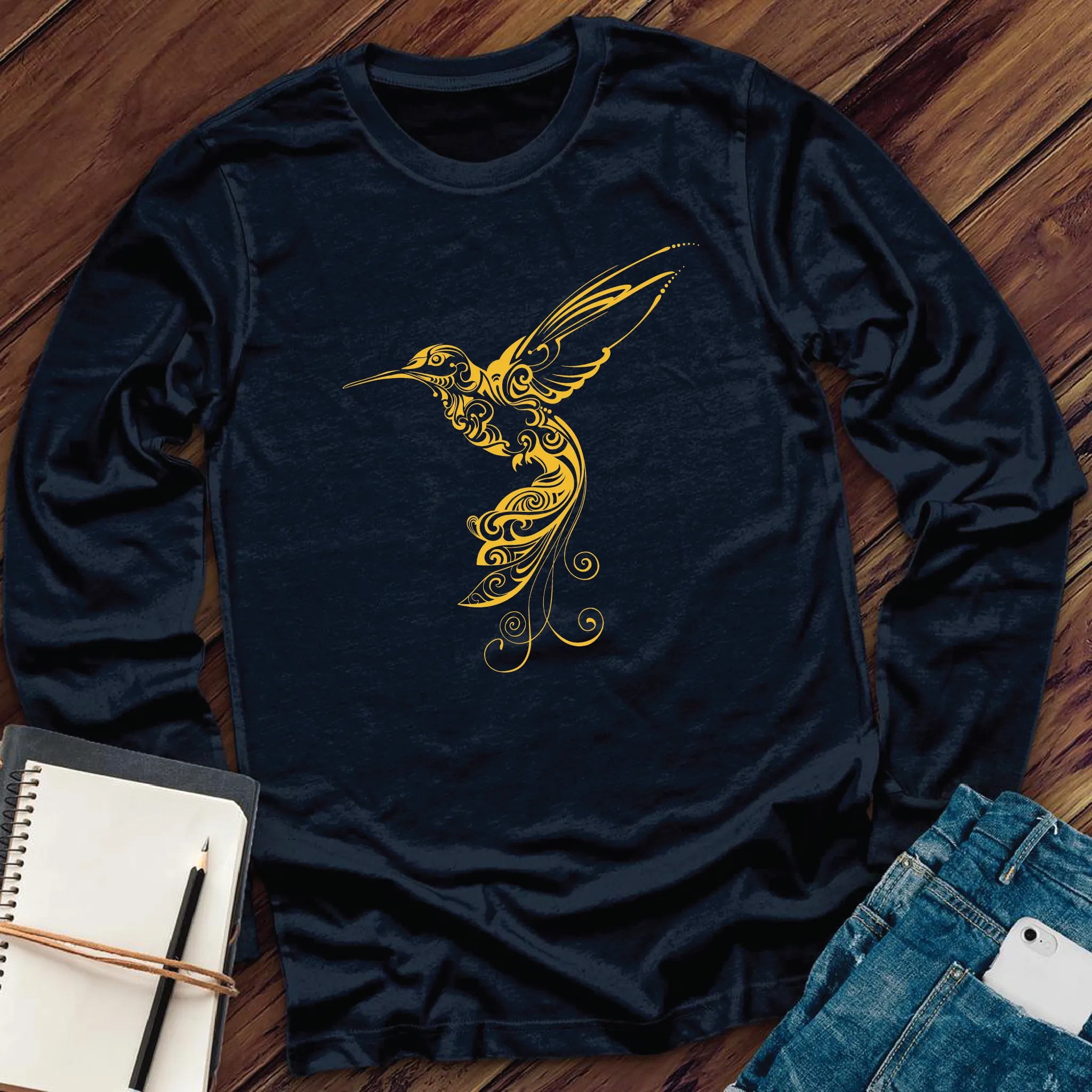 Ornamental Hummingbird Long Sleeve