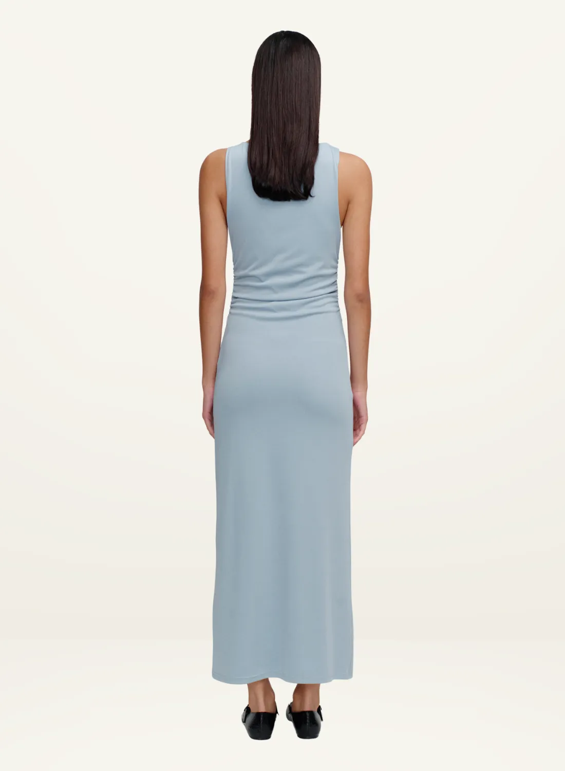 Ownley Samara Midi Dress in DUSTY SKY BLUE