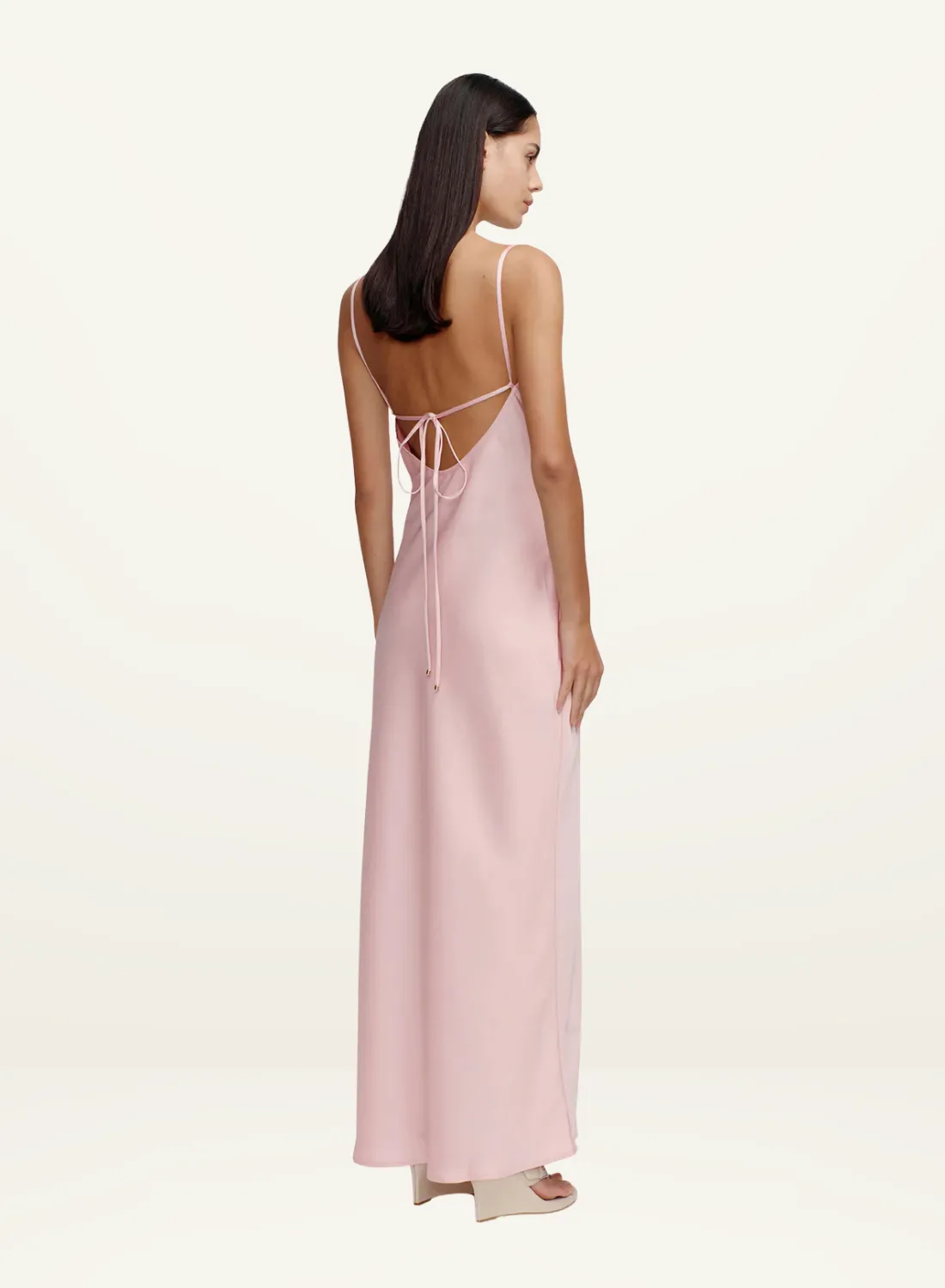 Ownley Winslow Midi Dress in DUSTY PINK