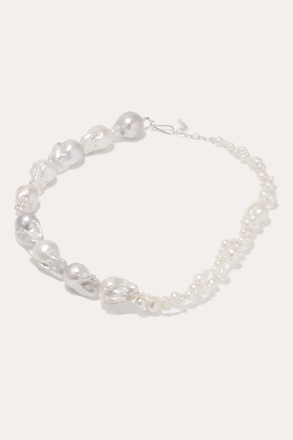 Parade Of Possibilities - Pearl and Platinum Plated Necklace