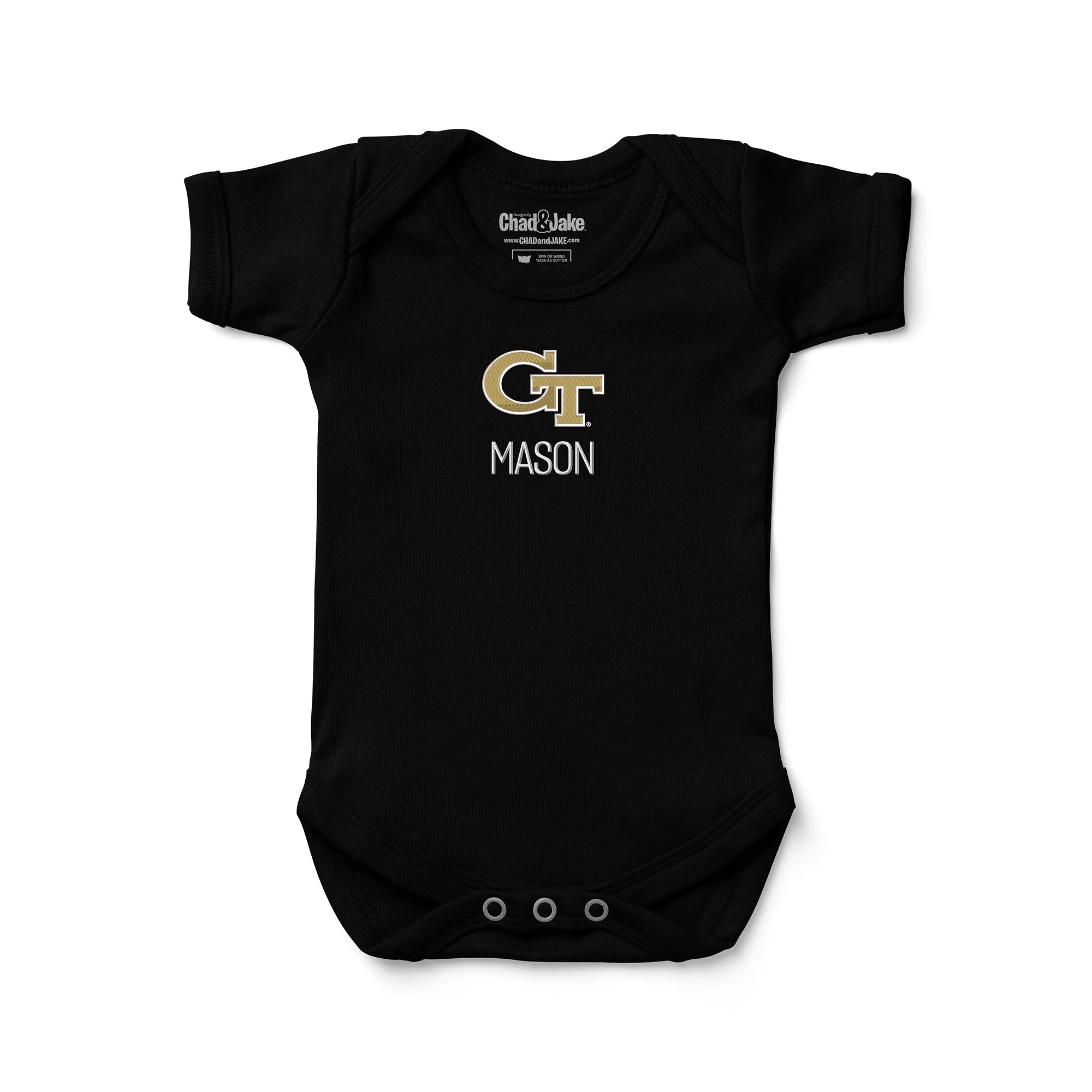 Personalized Georgia Tech Yellow Jackets Bodysuit