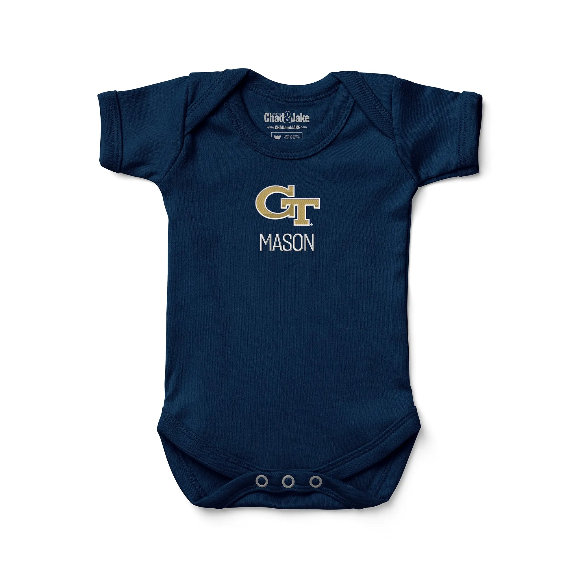 Personalized Georgia Tech Yellow Jackets Bodysuit