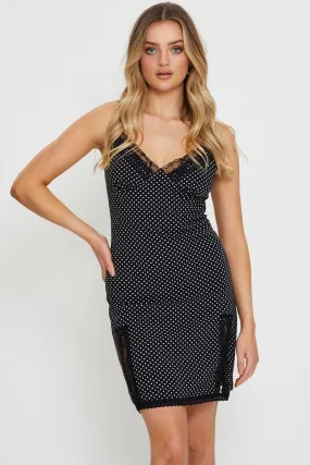 Polka Dot Slip Dress Mini