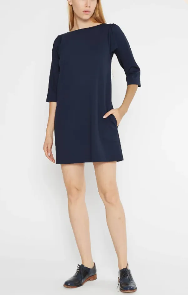 Ponte Knit A-line Dress