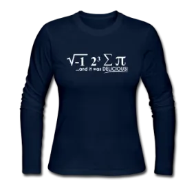 "I Ate Some Pie" (white) - Women's Long Sleeve T-Shirt