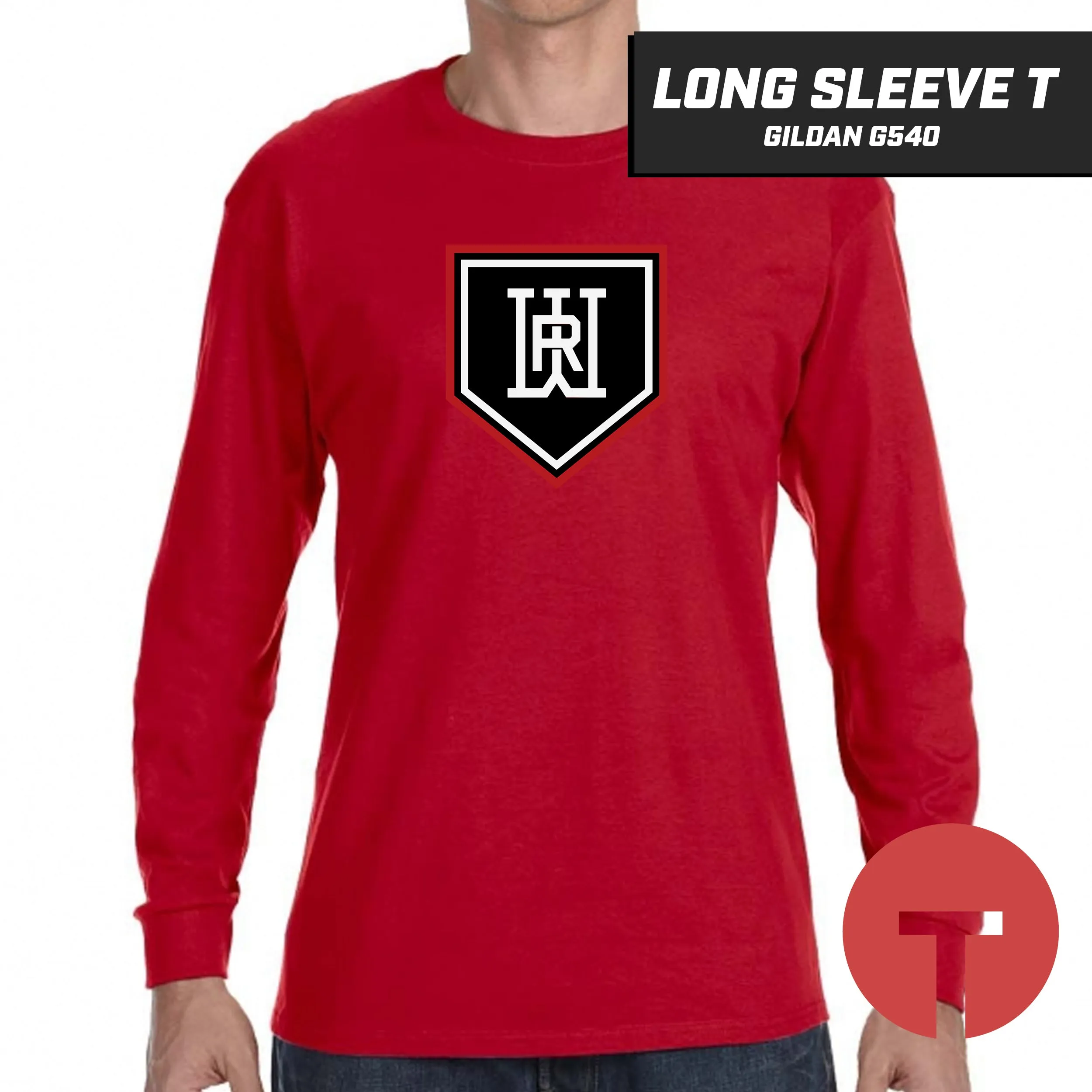 Rapids Baseball - Long-Sleeve T-Shirt Gildan G540 - LOGO 5