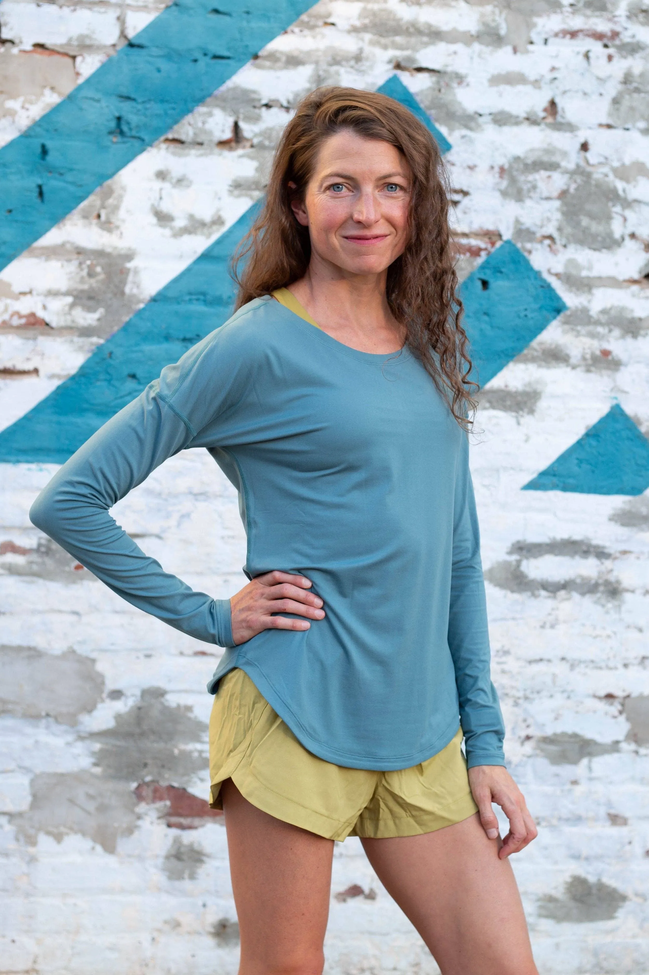 Relay Active St. Clair Long Sleeve - Seafoam - WOMEN