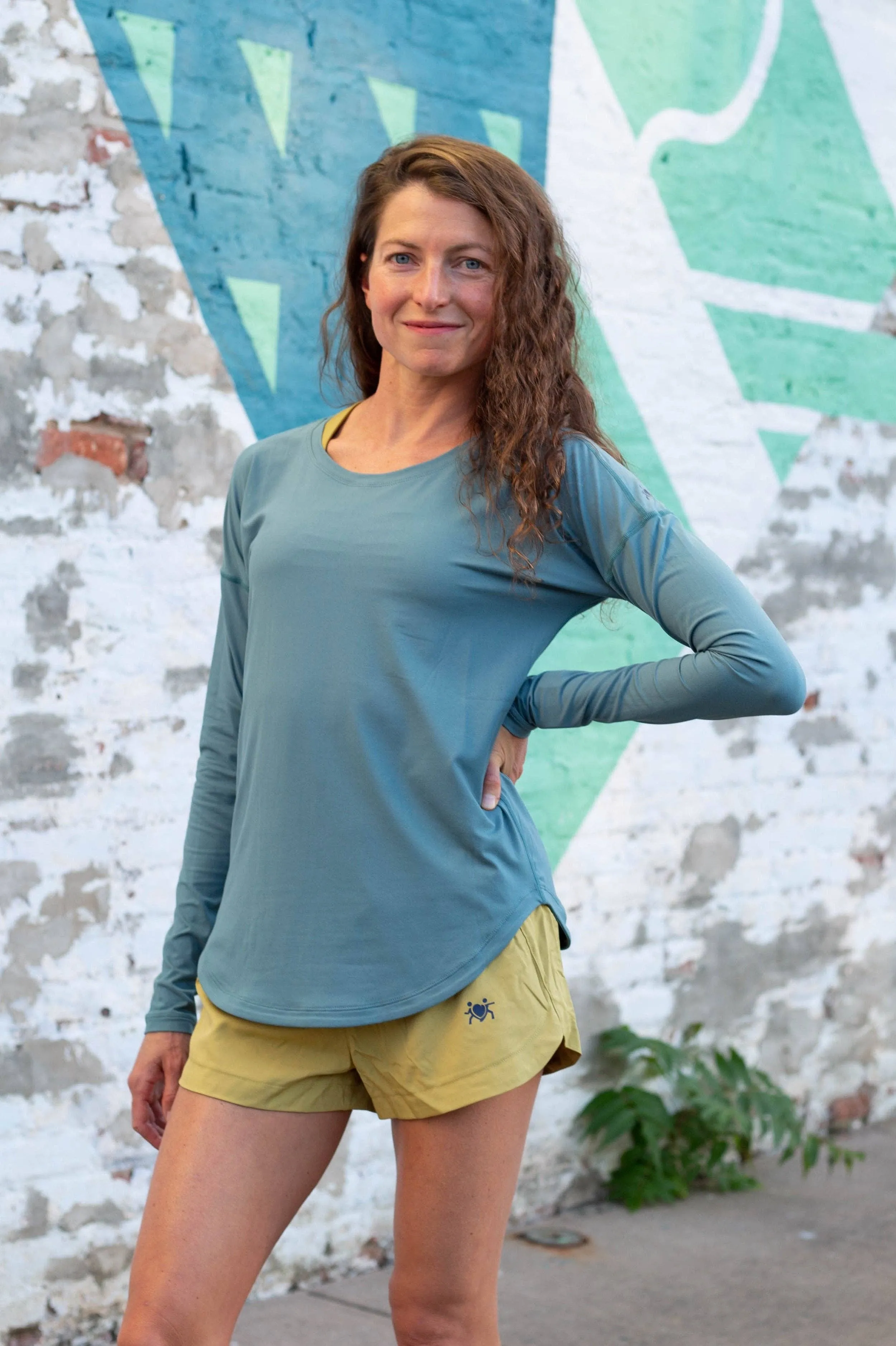 Relay Active St. Clair Long Sleeve - Seafoam - WOMEN