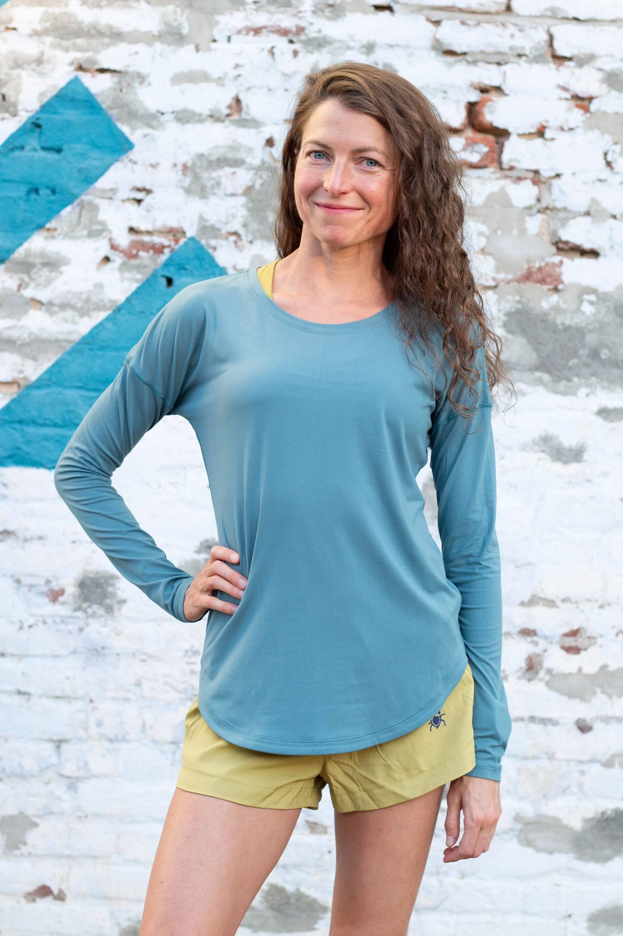 Relay Active St. Clair Long Sleeve - Seafoam - WOMEN