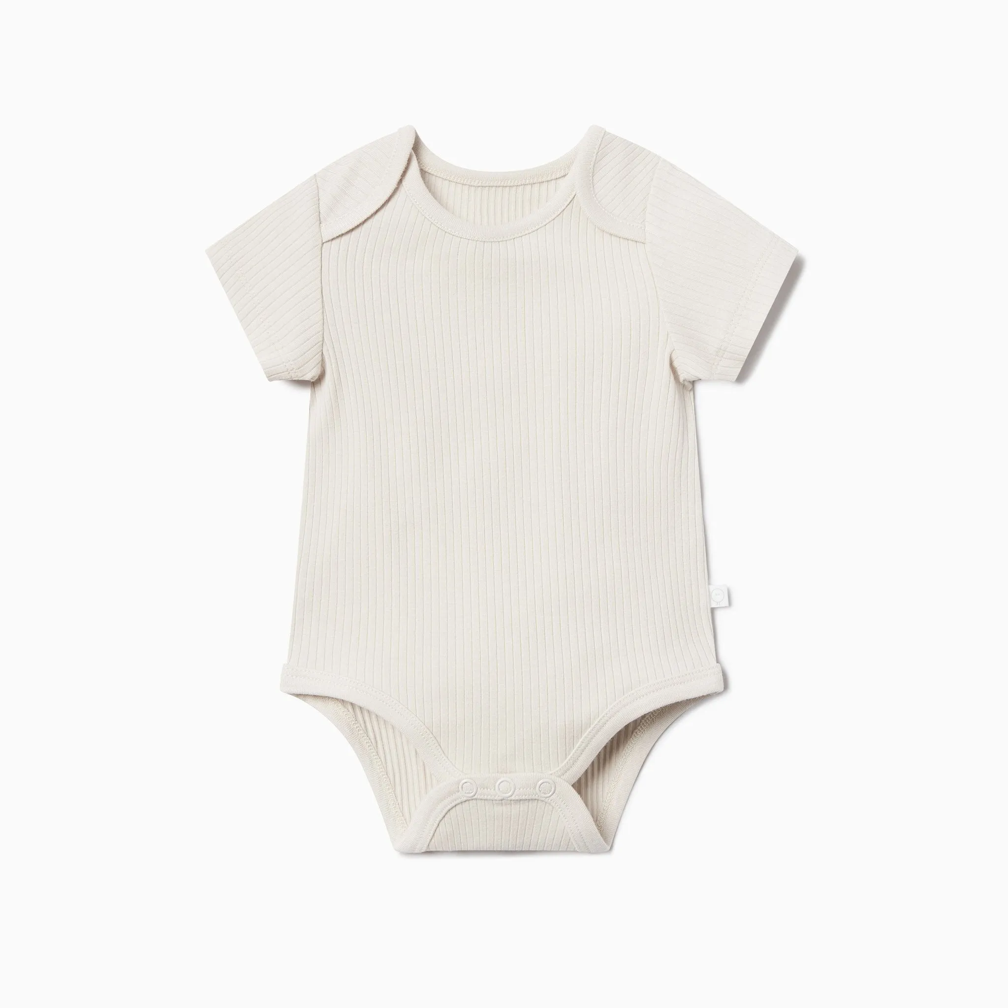 Ribbed Short Sleeve Bodysuit