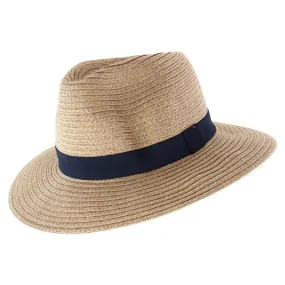 Rigon Unisex Apache Braided Fedora - Caramel