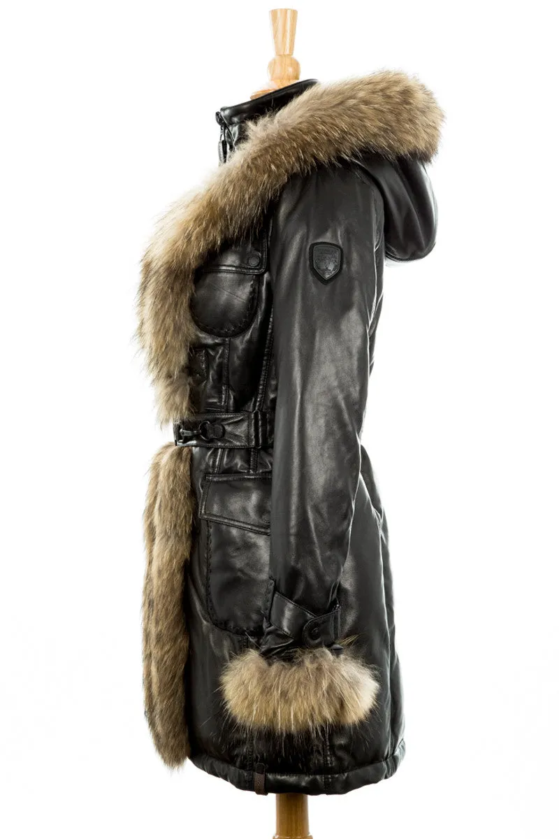 Rita Down Coat With Fur Hood