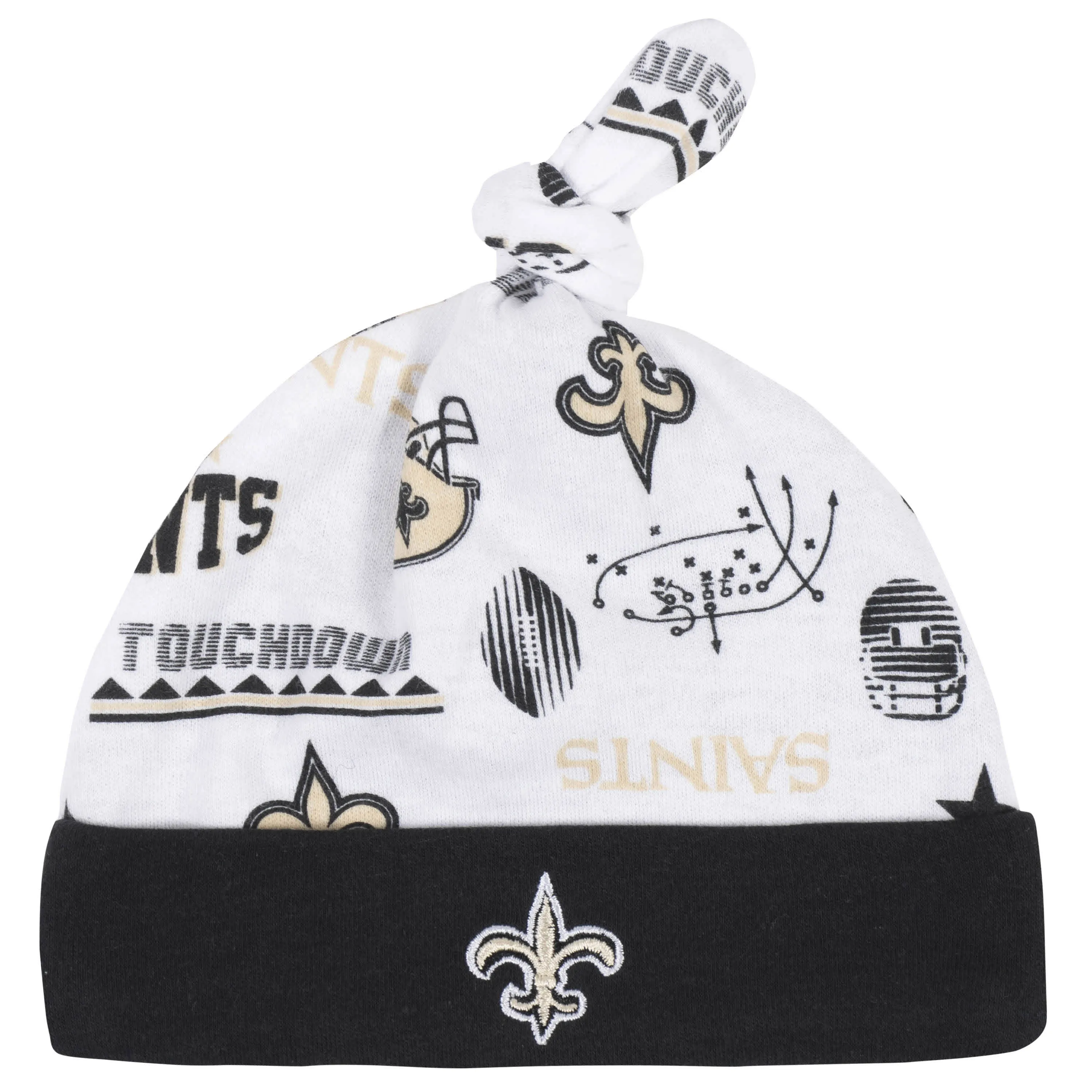 Saints Baby Boys 3-Piece Bodysuit, Sleep 'N Play, and Cap Set