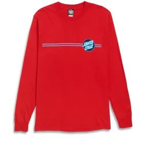 Santa Cruz Other Dot Long Sleeve T-Shirt - Fuji Red/Black/Blue