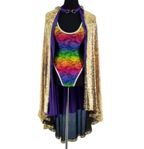 Sequence Cape/Wrap - Gold - One Size