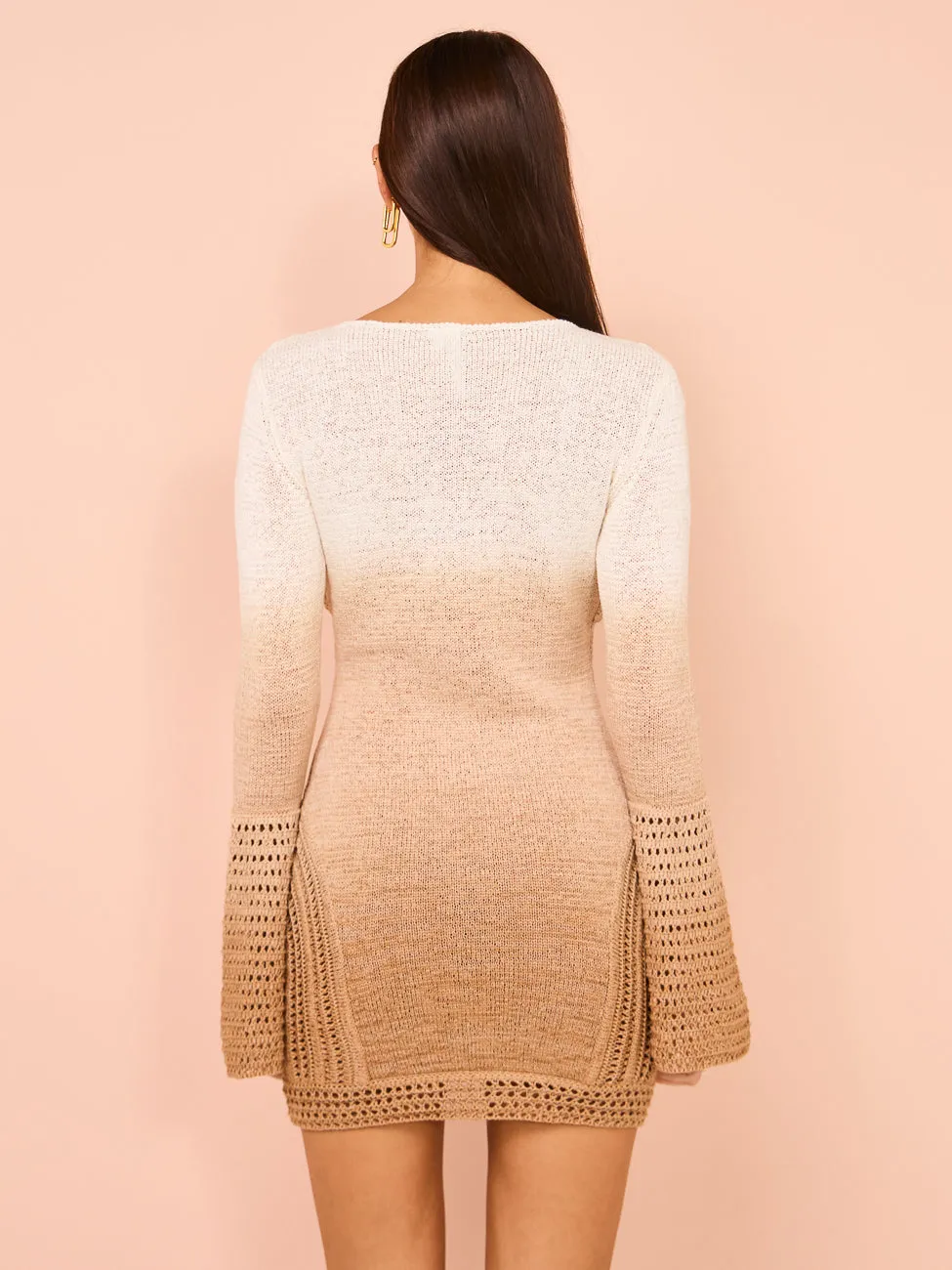 Significant Other Orly Long Sleeve Dress in Biscuit Cream