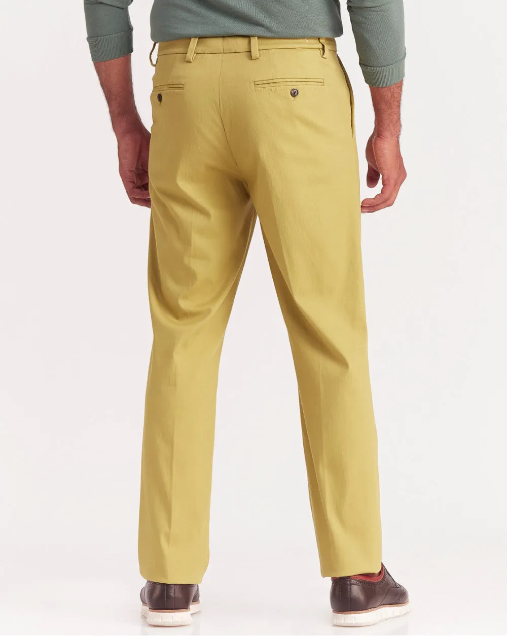 Single Pleated Relaxed Fit Trousers - Granola Khaki