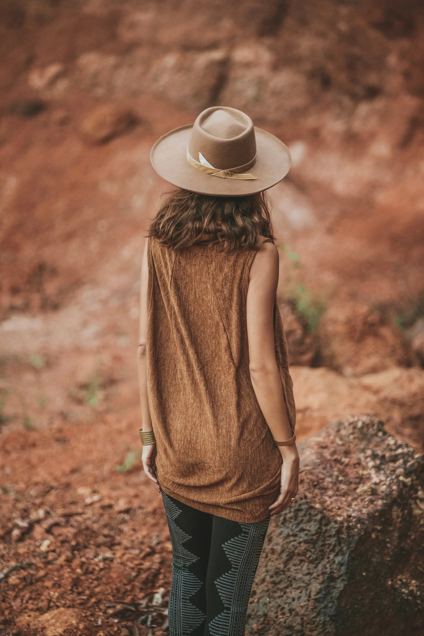 Sleeveless Pullover Tunic Myriah Caramel