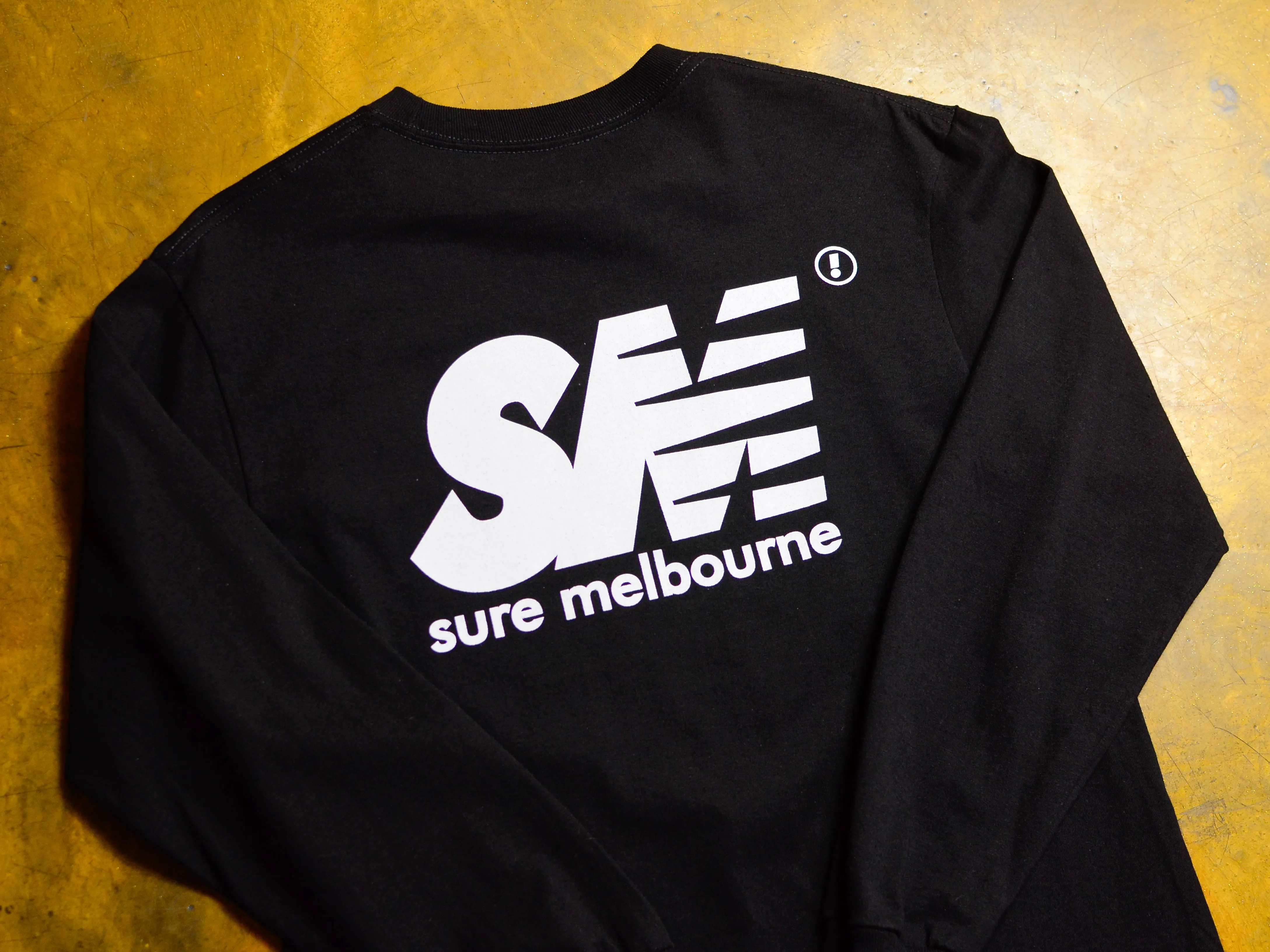 SM Long Sleeve T-Shirt - Black / White