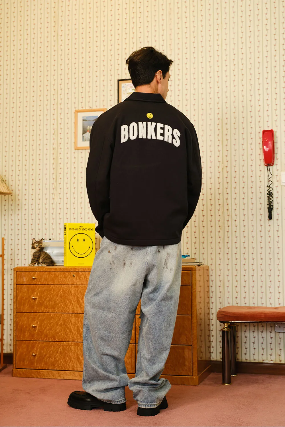 Smiley Originals X Bonkers Collared Shacket