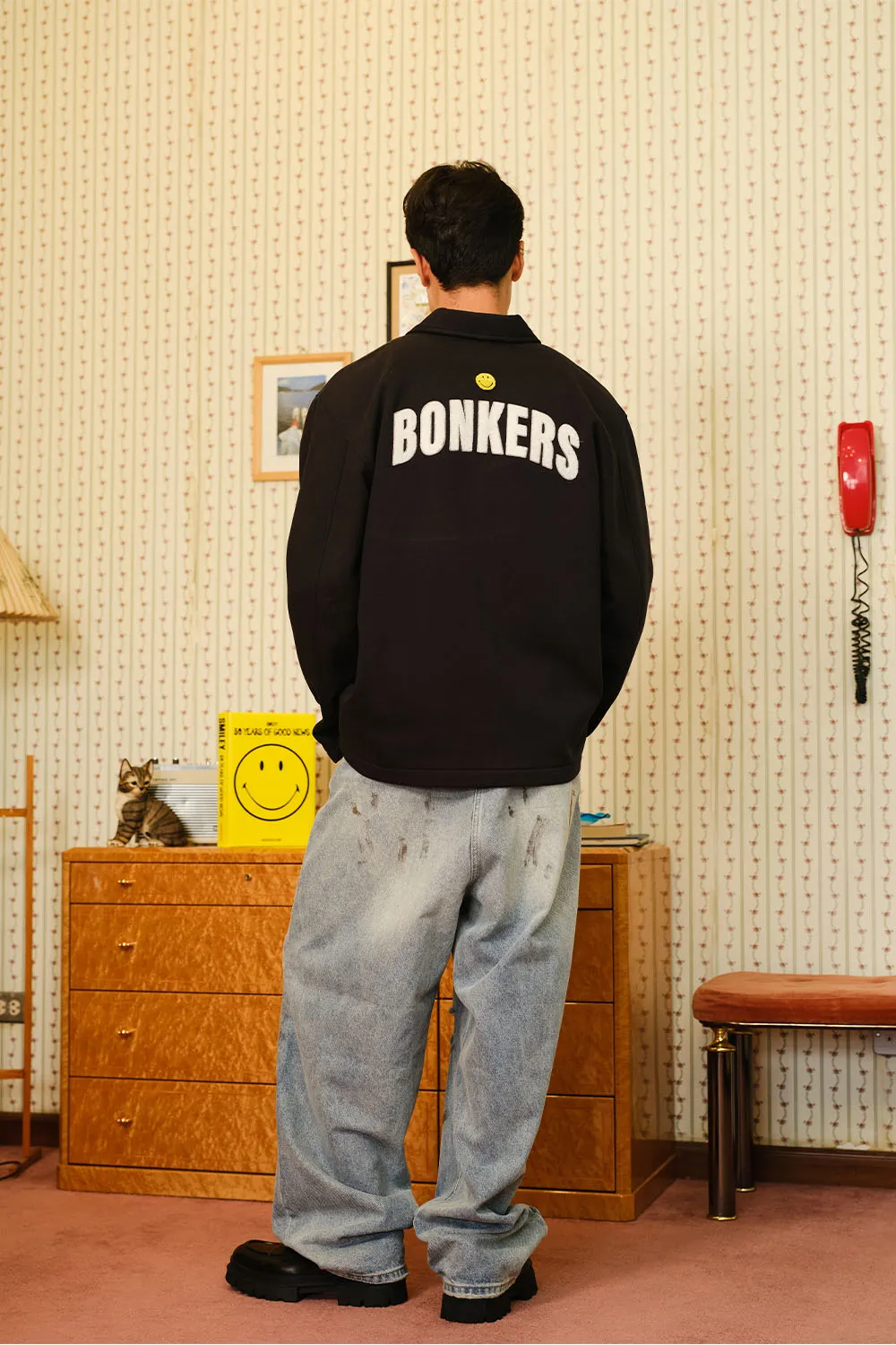 Smiley Originals X Bonkers Collared Shacket