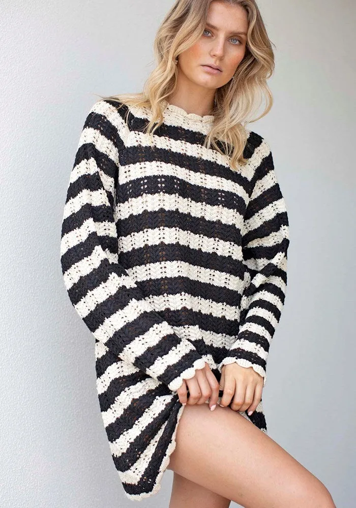 Songful Stripe Knit Tunic