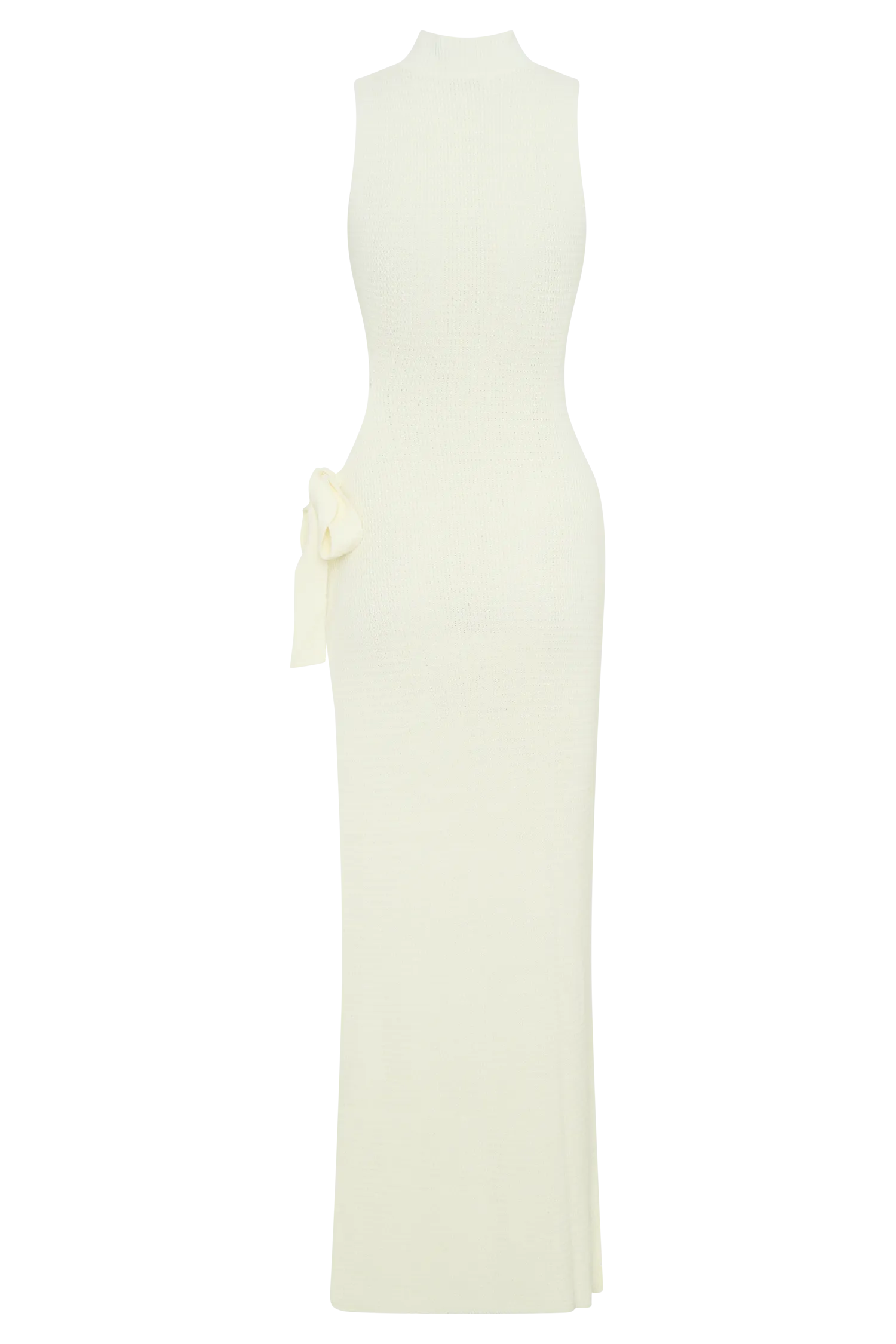 Stephanie Cut Out Knit Maxi Dress - Ivory