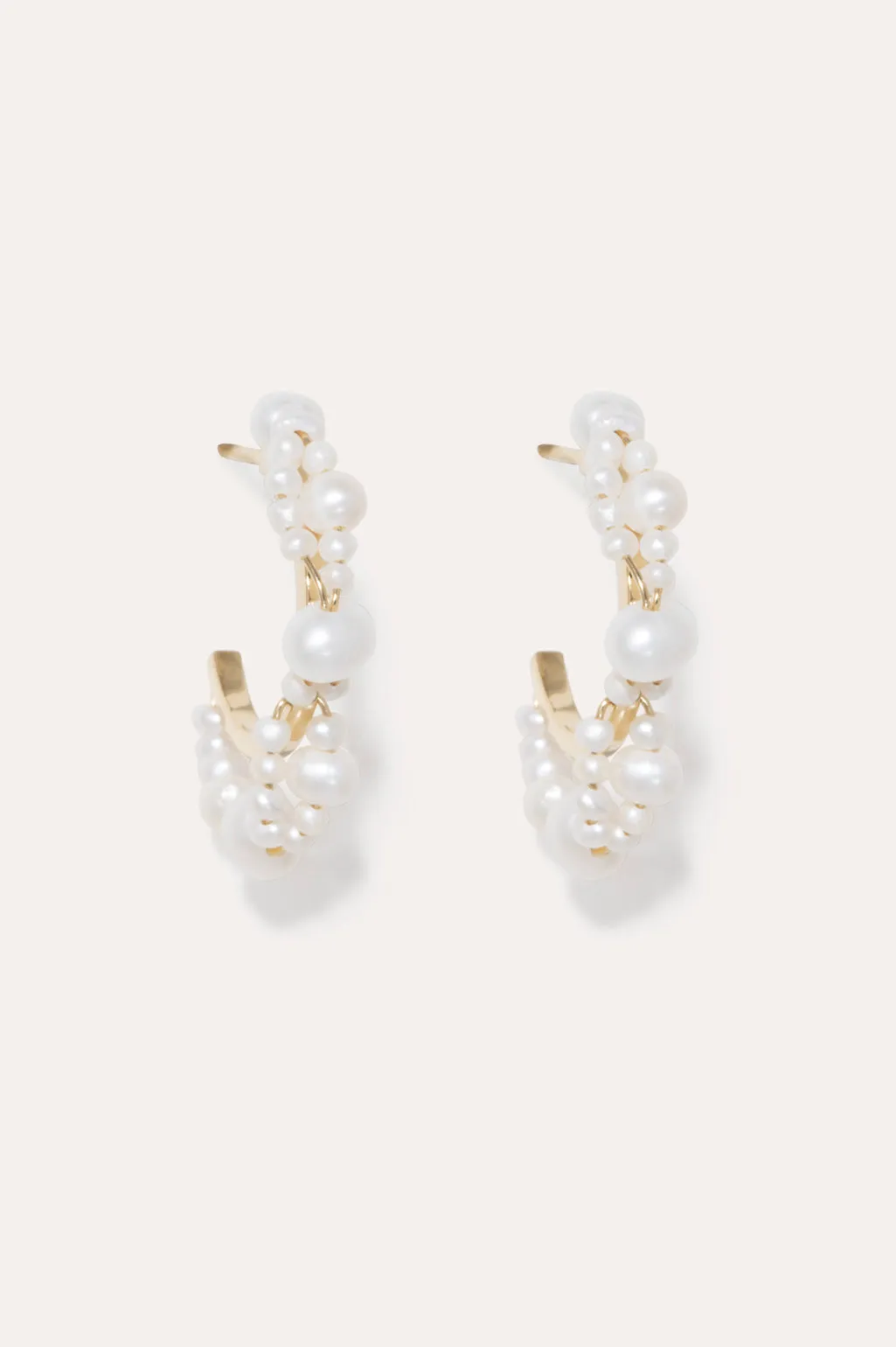 Stratus - Pearl and Gold Vermeil Earrings